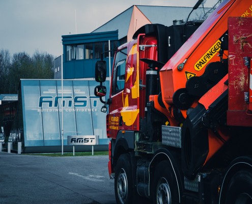 Rachbauer GmbH - Straßwalchen - Salzburg - Schwertransport - Überstellung eines Trainings-Simulators der Firma AMST für die Bergrettung Bad Tölz.