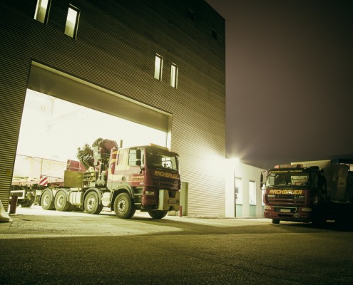 Rachbauer GmbH - Straßwalchen - Salzburg - Schwertransport - Überstellung eines Trainings-Simulators der Firma AMST für die Bergrettung Bad Tölz.