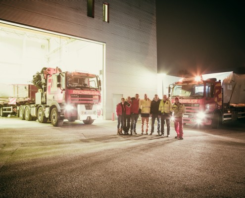 Rachbauer GmbH - Straßwalchen - Salzburg - Schwertransport - Überstellung eines Trainings-Simulators der Firma AMST für die Bergrettung Bad Tölz.